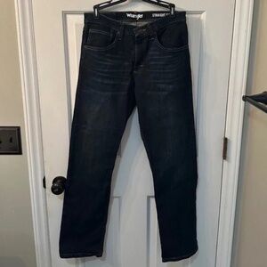 Men's Wrangler Straight Fit Dark Wash Jeans - Size 30x30